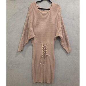 NWT Anthropologie Say What ? Sweater Dress Women's Size 2X Lace Classic Comfy